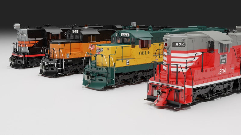 PREORDER Rapido 050626 HO EMD SD9 High Nose - ESU LokSound and DCC -- Burlington Northern