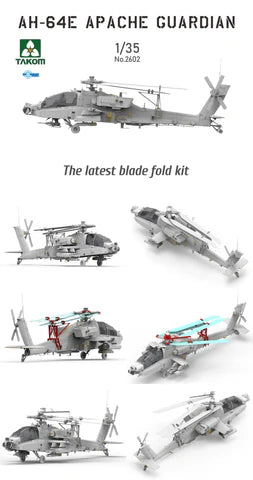 Takom Models - 2602 - 1:35 - AH-64E Apache Guardian Attack Helicopter Kit