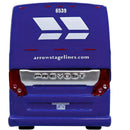Iconic Replicas 870585 2022 Prevost H3-45 Coach - Assembled -- Arrow Stage Lines (blue, white, black), HO