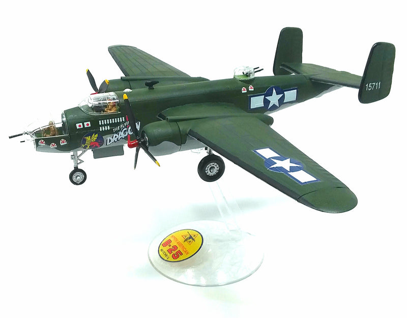 Atlantis Models H216 B-25 Mitchell Bomber Flying Dragon Plastic Model Kit 1/64