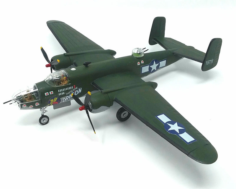 Atlantis Models H216 B-25 Mitchell Bomber Flying Dragon Plastic Model Kit 1/64