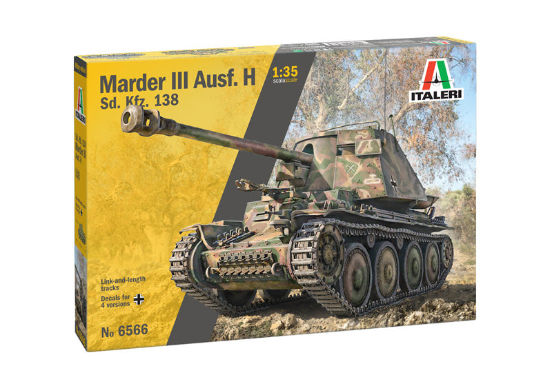 Italeri 6566 - SCALE 1 : 35 Marder III Ausf. H Sd. Kfz.138