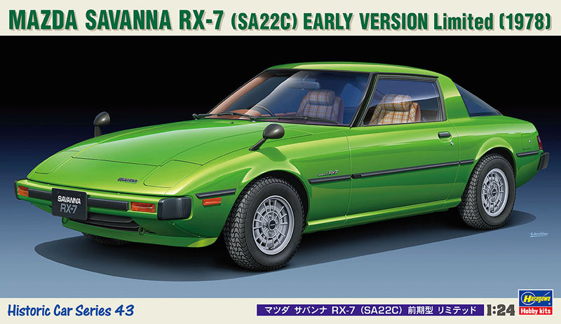 Hasegawa Models 21143 Mazda Savannah RX-7 (SA22C) Early Model Limited 1:24 Scale Model Kit