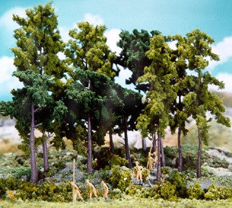 Heki 0308 Tall Hardwood Mini-Forest, 4" to 7" (12)