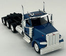 HO Logistics Replicas HO 589062 Peterbilt 589 Tractor 3-Axel Day Cab, Blue Metallic