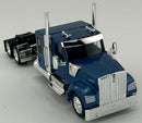 HO Logistics Replicas HO 990063 Kenworth W990 Tractor Flat Top Sleeper Cab, Blue Metallic