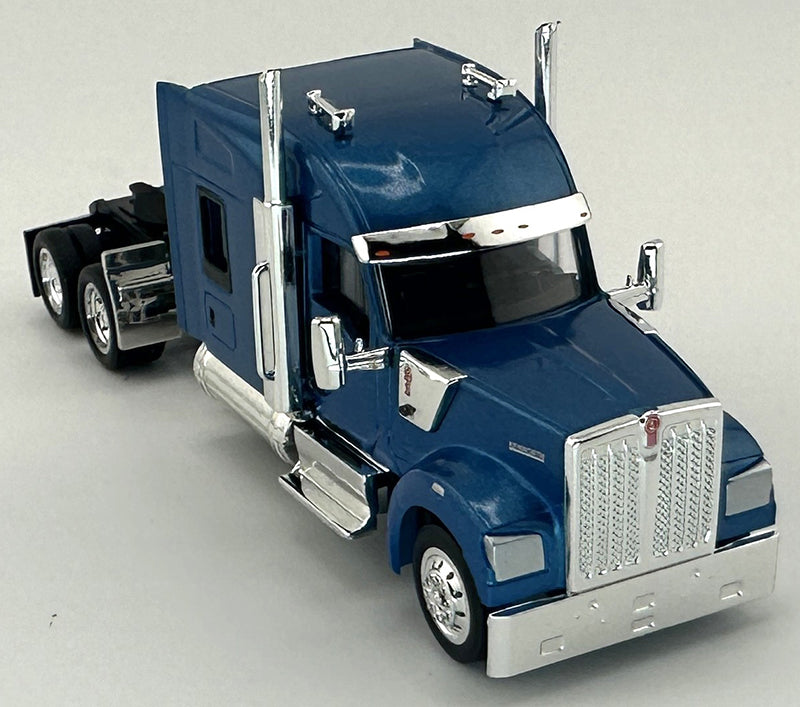 PREORDER HO Logistics Replicas HO 990065 Kenworth W990 Tractor Stand Up Sleeper Cab, Blue Metallic