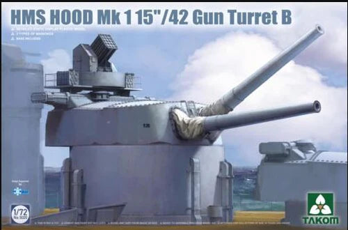 Takom Models - 5020 - 1:72 - HMS Hood MK 1 15"/42 Gun Turret B