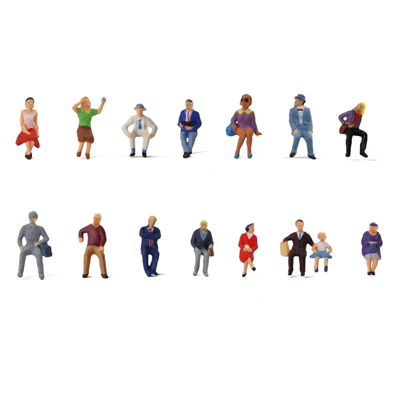 Rock Island Hobby HO 062101 Sitting People (14-Pack)