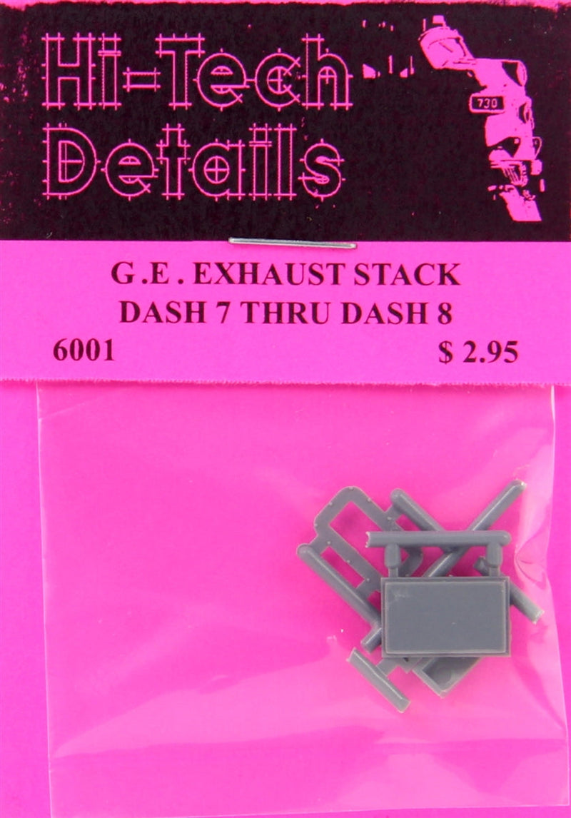 Hi-Tech Details HO 6001 GE Exhaust Stack Dash 7 Thru Dash 8 Versions