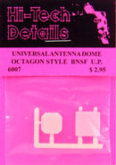 Hi-Tech Details HO 6007 Universal Antenna Dome, Octagon Style for BNSF/UP