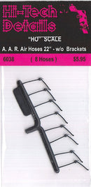 Hi-Tech Details HO 6038 22" AAR Air Hoses without Brackets (8)