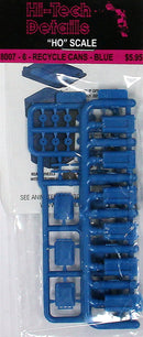 Hi-Tech Details HO 8007 Recycle Cans, Blue (6)
