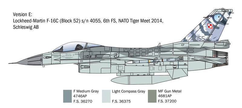 Italeri 2825 - SCALE 1 : 48 F-16C Fighting Falcon