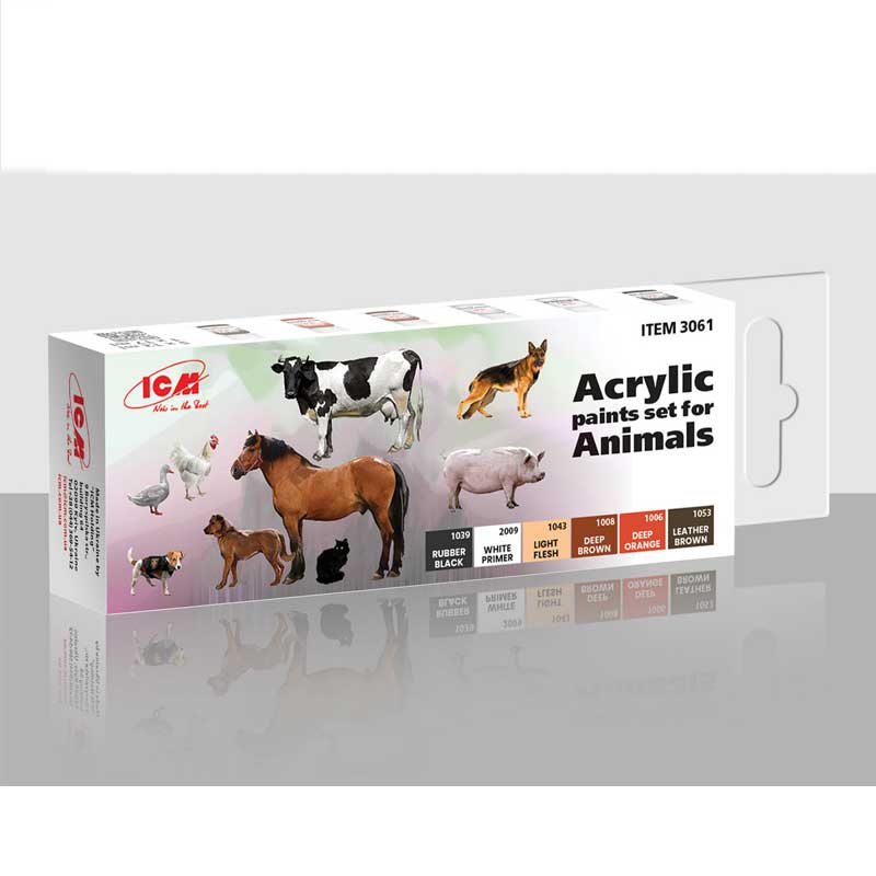 ICM Acrylic Paint Set for Animals
