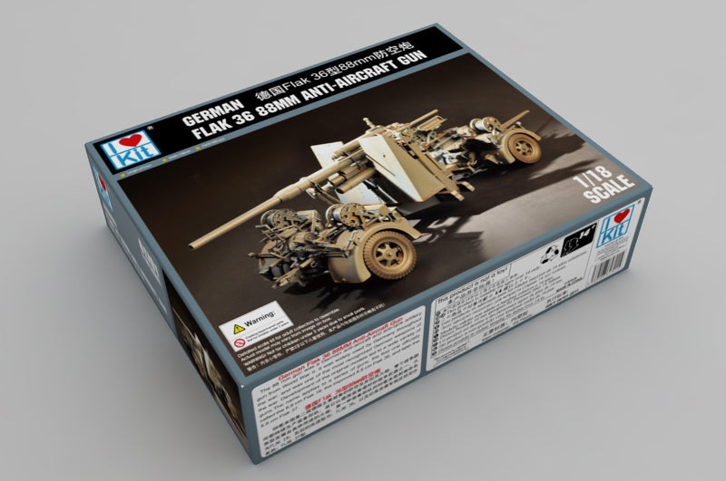 ILOVEKIT 1/18 German Flak 36 88MM Anti-Aircraft Gun