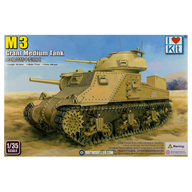 ILOVEKIT 1/35 M3 Grant Medium Tank