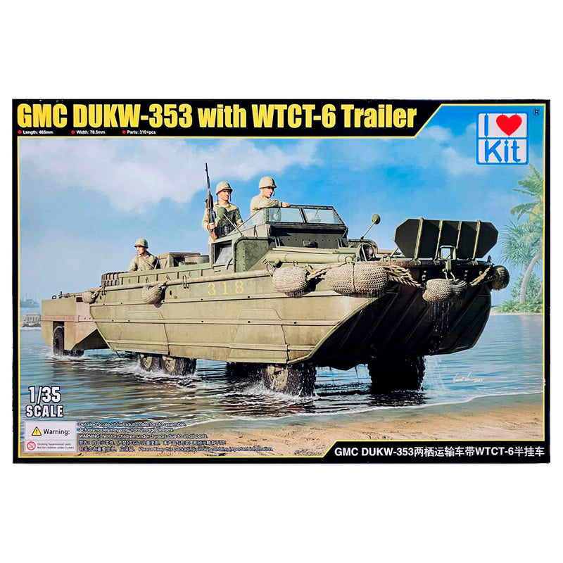 ILOVEKIT 1/35 GMC DUKW-353 with WTCT-6 Trailer