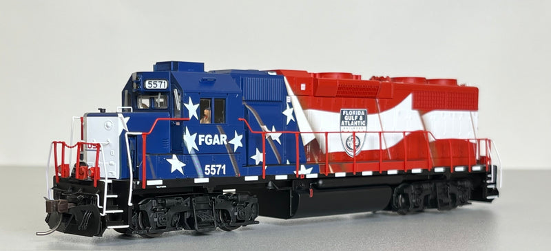 Atlas 10004092 HO GP38 GOLD with DCC/Sound FLORIDA GULF & ATLANTIC RAILROAD