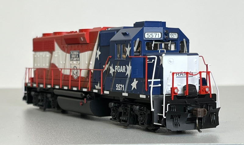 Atlas 10004092 HO GP38 GOLD with DCC/Sound FLORIDA GULF & ATLANTIC RAILROAD