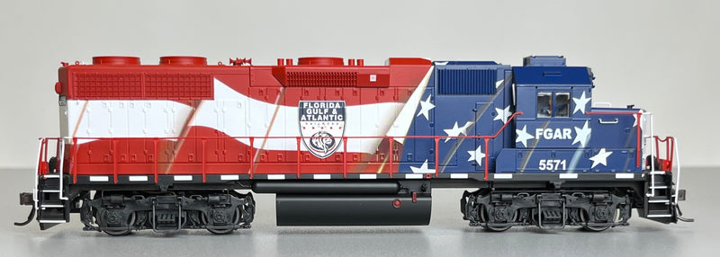 Atlas 10004092 HO GP38 GOLD with DCC/Sound FLORIDA GULF & ATLANTIC RAILROAD