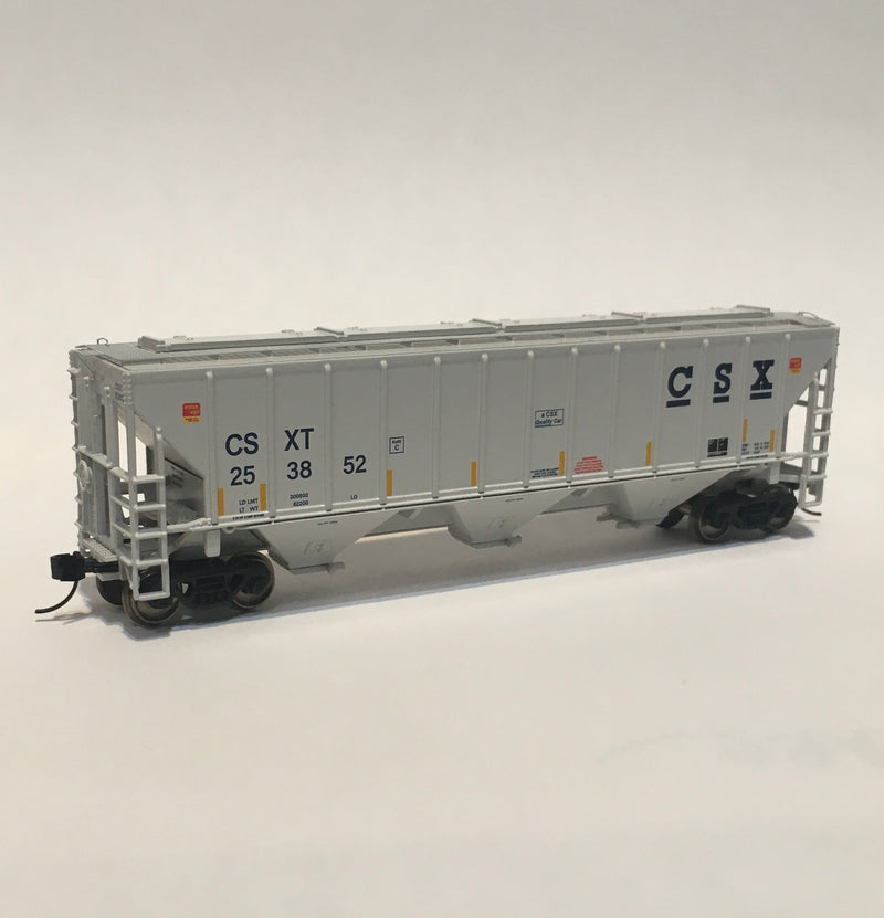 Trainworx 24424-01 Pullman Standard PS2CD 4427 cu. ft. High side covered hopper, CSXT- CSX Quality Car