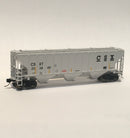 Trainworx 24424-05 Pullman Standard PS2CD 4427 cu. ft. High side covered hopper, CSXT- CSX White