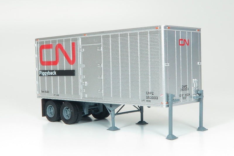 Rapido 403121 HO 26' Can-Car Dry Van Trailer - Assembled -- Painted, Unlettered (silver)