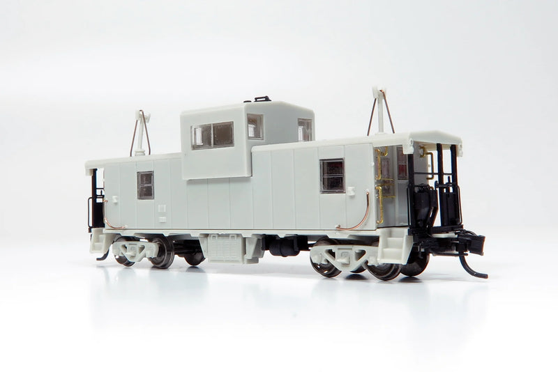 Rapido 510013 N Angus Shops Wide Vision Caboose with Lights - Ready to Run -- BC Rail