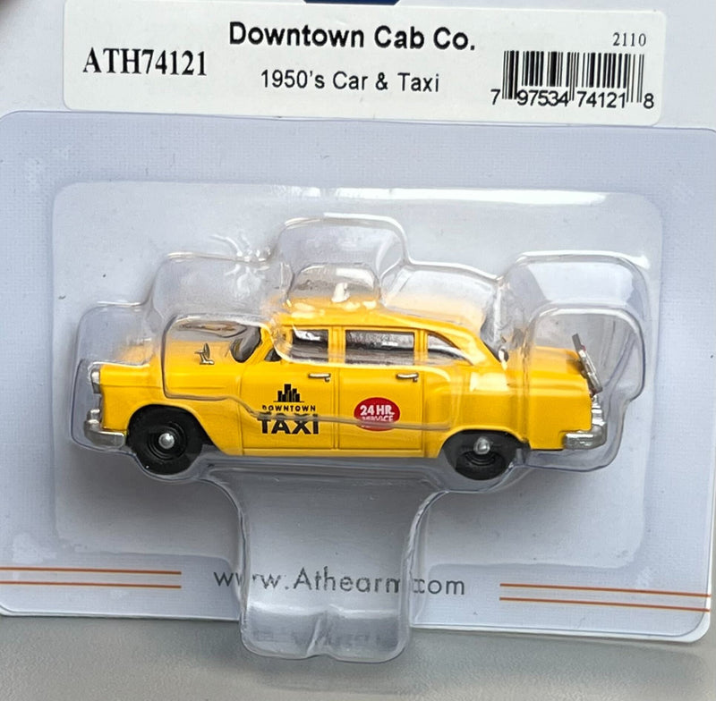 Athearn ATH74121 HO RTR 1950s Taxi, Downtown Taxi