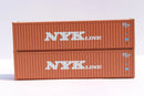 Jacksonville Terminal Company N 405061 40' High Cube Containers with Magnetic System, NYK Line (2)