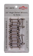 Intermountain HO 40070 33" Scale High Detail Brass Insulated Wheelsets (12-Pack)