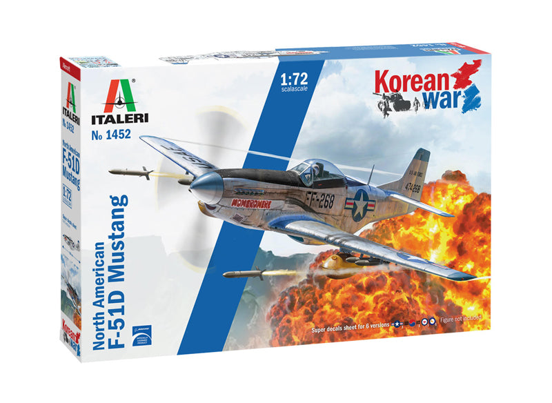 Italeri 1452 - SCALE 1 : 72 North American F-51D Mustang Korean War