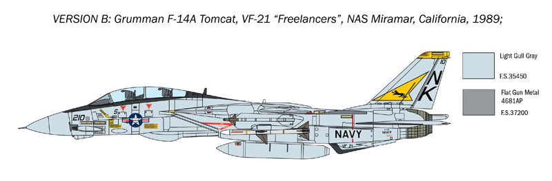 Italeri 1414 - SCALE 1 : 72 F-14A TOMCAT