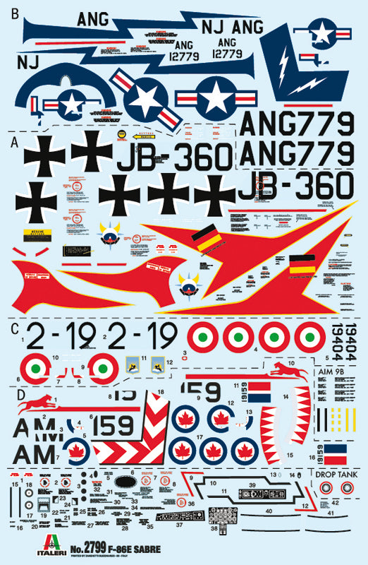 Italeri 2799 - SCALE 1 : 48 F-86E Sabre