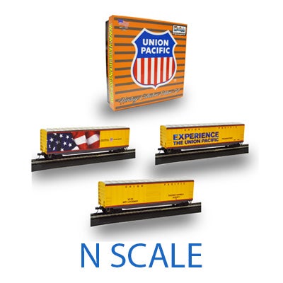 Value Trains USA N N10067 Boxcar Set, Union Pacific (3-Pack)