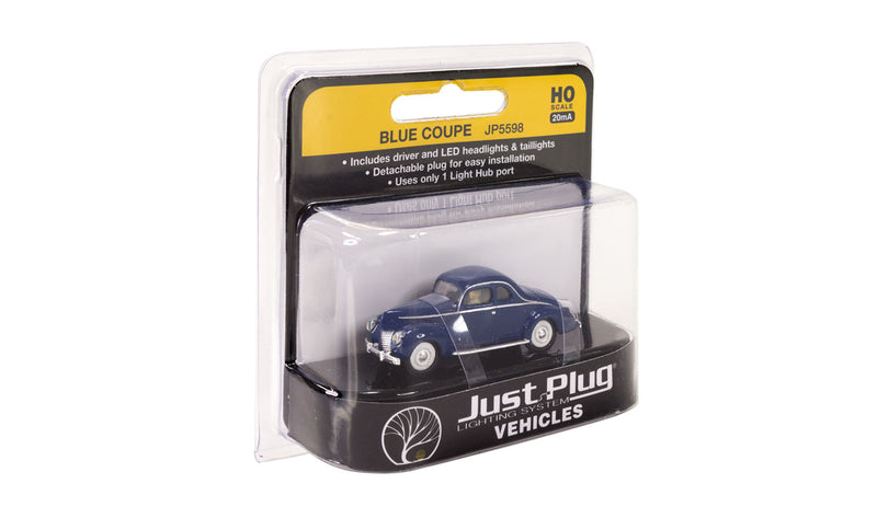 Woodland Scenics JP5598 Blue Coupe, HO Scale