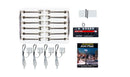 Woodland Scenics HO JP5901 Double Lamp Post, Just Plug Value Pack, With Light Hub (12)