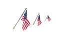 Woodland Scenics JP5924 Wall-Mount US Flags, Just Plug Value Pack, 1 Large, 2 Medium, 1 Small & Light Hub