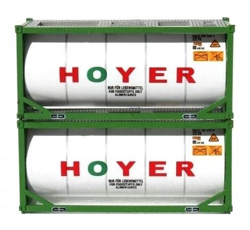 Jacksonville Terminal Company N 205209 20' Standard Tank Containers with Full Wrap Around Walkway, Hoyer (2)