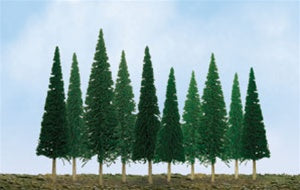JTT Scenery Products N 92002 (TR-2002) Econo-Pine Trees 2" to 4" (36)