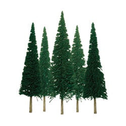 JTT Scenery Products O 92004 (TR-2004) Econo-Pine Trees 6" to 10" (12)