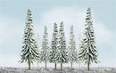 JTT Scenery Products N 92006 (TR-2006) Econo-Snow Pine Trees 2" to 4" (36)
