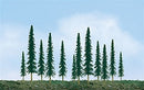 JTT Scenery Products HO 92011 (TR-2011) Econo-Conifer Trees 4" to 6" (24)