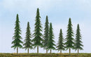 JTT Scenery Products HO 92027 (TR-2015) Super Scenic Spruce Trees 4" to 6" (24)