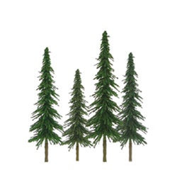 JTT Scenery Products O 92028 (TR-2016) Scenic Spruce Trees 6" to 10" (12)