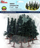 JTT Scenery Products HO 92037 Super Scenic Evergreen Trees 3" to 5" (12)
