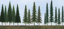 JTT Scenery Products HO/N 92117 (TR-2117) Bulk Evergreen Trees, Mixed Bag Conifer/Pine/Spruce 2.5" to 6" (45)