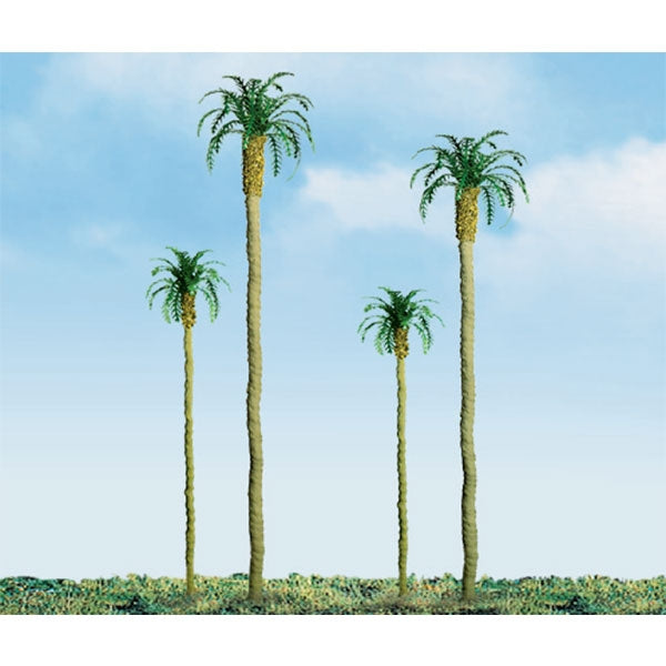 JTT Scenery Products N 94239 (TR-1039) Scenic Palm Trees 4" (3)