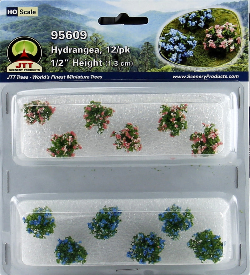 JTT Scenery Products HO 95609 Hydrangea, 1/2" High (12)